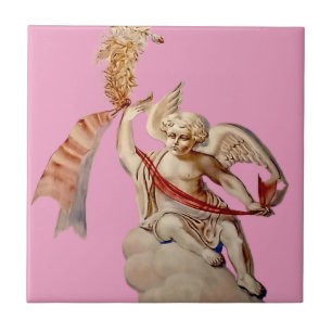 Antique Sky Angel Ceramic Tile