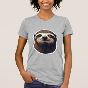Antique Sloth Illustration Vintage Tee (2)