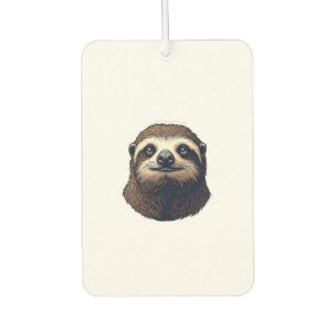 Antique Sloth Illustration Vintage Tee (2) Car Air Freshener