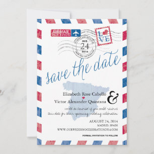 Antique Spain Airmail Save the Date