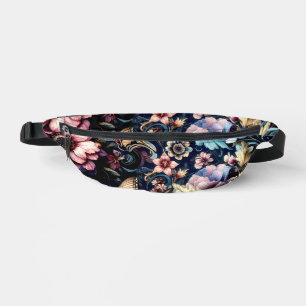 Antique Spring Flowers and Butterflies Bum Bags