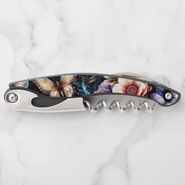 Antique Spring Flowers and Butterflies  Corkscrew (Front)