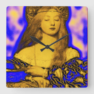 ANTIQUE SQUASH HARVEST SQUARE WALL CLOCK