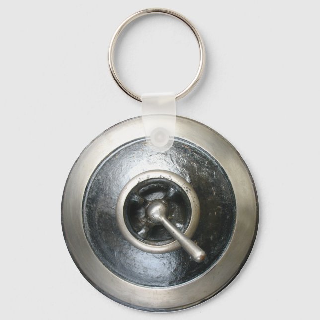 Antique Steam Engine Switch Keychain (Front)