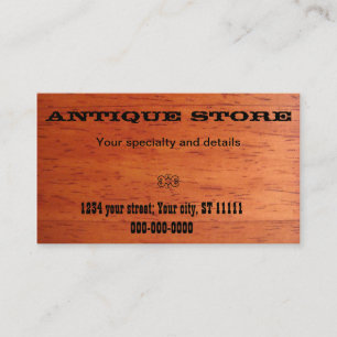 Antique Store Business Card