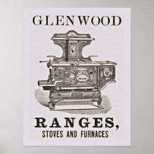 Antique Stove Advertising Poster
