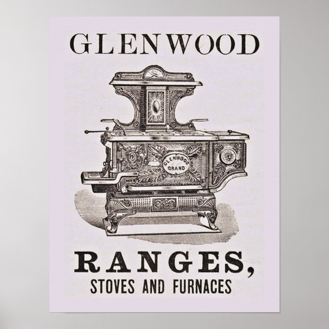 Antique Stove Advertising Poster (Front)
