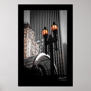 Antique Street Lamp Poster