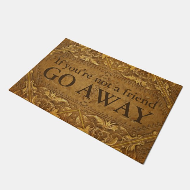 Antique Style Background X + your ideas Doormat (Angled)