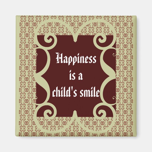 ANTIQUE STYLE CHILD'S SMILE MAGNET (Front)