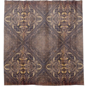 Antique Style Pattern grunge 15 + your ideas Shower Curtain