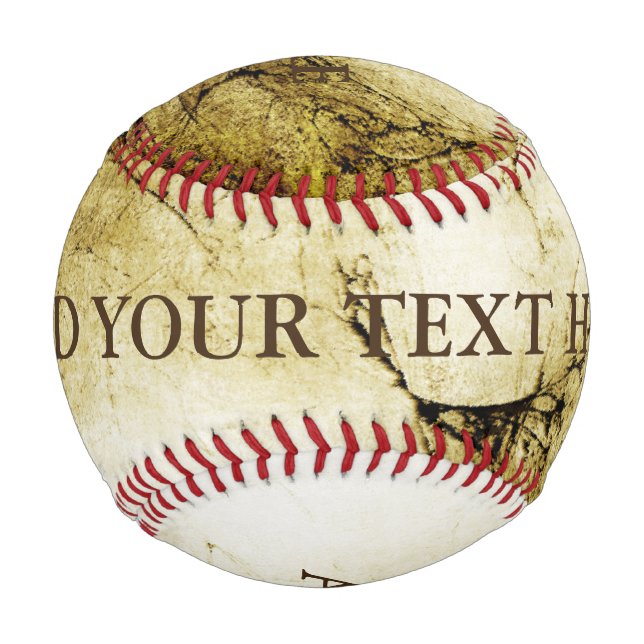 Antique Style Pattern swing grunge + your ideas Baseball (Front)