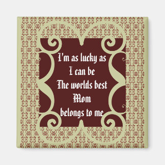 ANTIQUE STYLE WORLD'S BEST MOM MAGNET