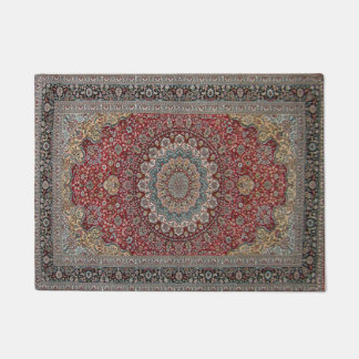 Antique Tabriz Persian Doormat