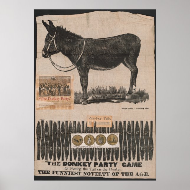 Antique Tail on the Donkey Poster (Front)