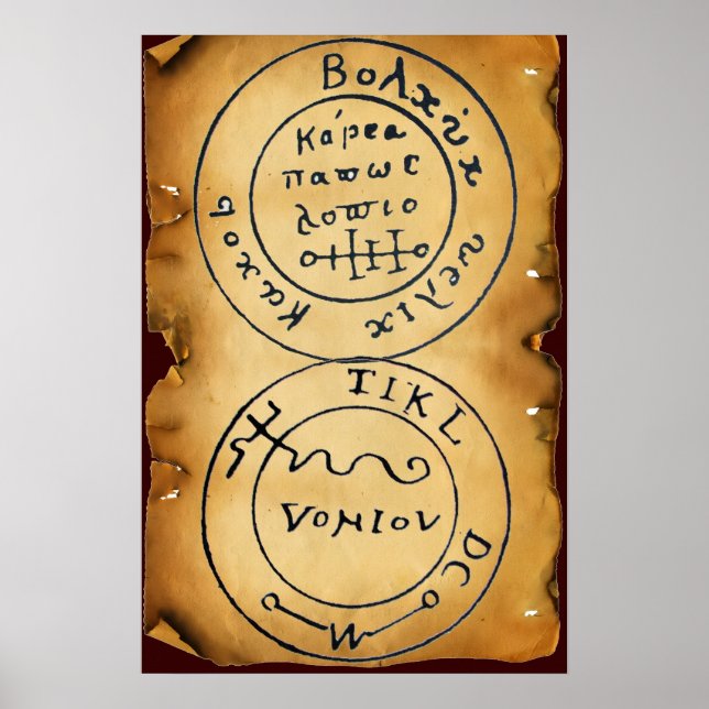 ANTIQUE TALISMAN / PIRATES TREASURE MAP POSTER (Front)