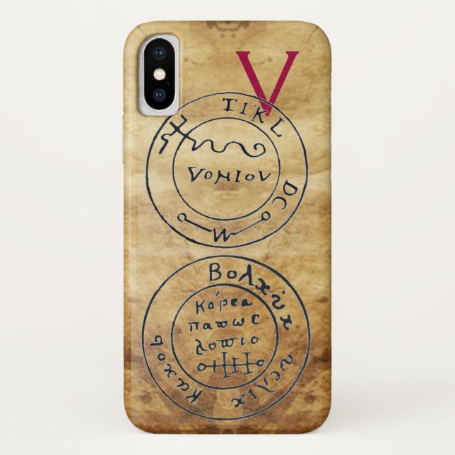 ANTIQUE TALISMAN / PIRATES TREASURE MAPS PARCHMENT Case-Mate iPhone CASE (Back)
