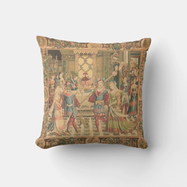 Antique Tapestry Look Cushion (Front)