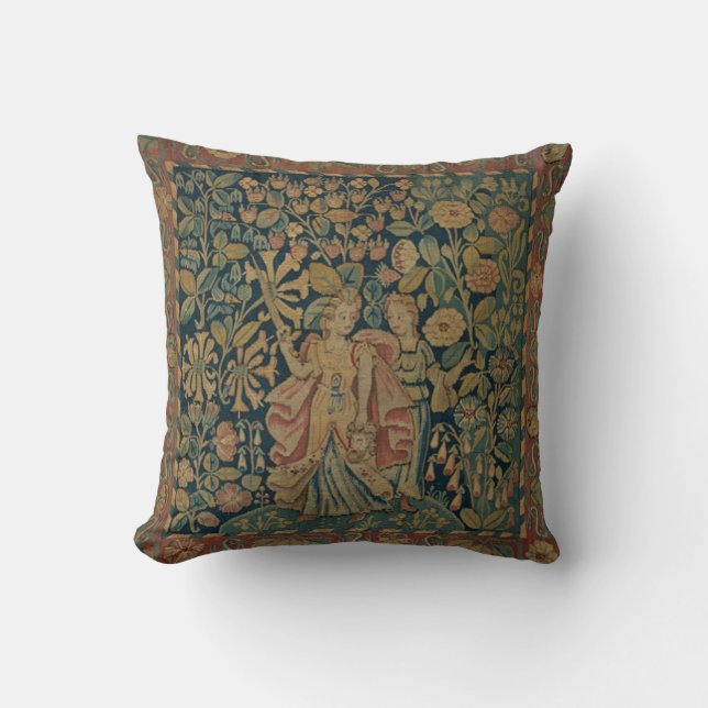 Antique Tapestry Look Cushion (Front)