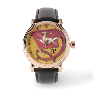 ANTIQUE TAROTS,COURT CARDS FLAG OF DOGS MONOGRAM WATCH