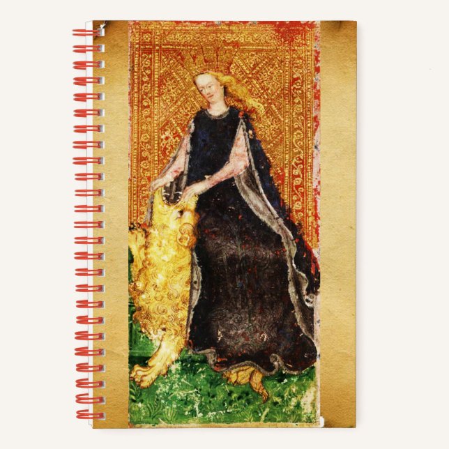 ANTIQUE TAROTS / FORTITUDE AND DEVIL TAROT NOTEBOOK (Front)