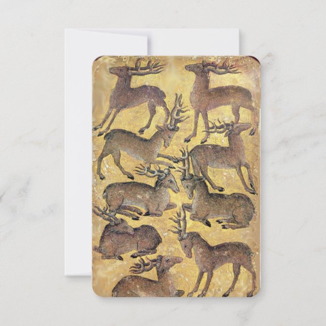 Antique Tarots /German Court Cards/Nine of Harts (Front)