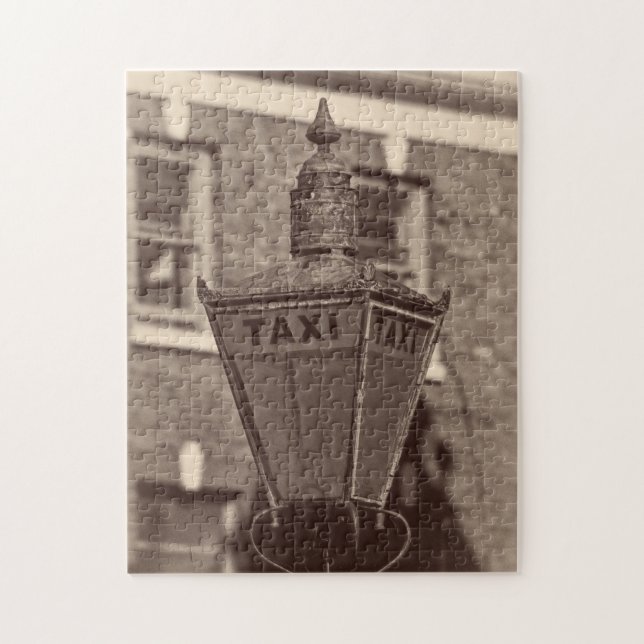 Antique Taxi Lamp - 11x14 - 252 pieces Jigsaw Puzzle (Vertical)