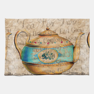 Antique Tea Pot Towel