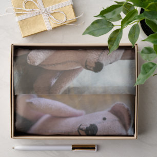 Antique Teddy Bear Photo Tissue Paper