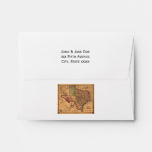 Antique Texas Map #1 Envelope