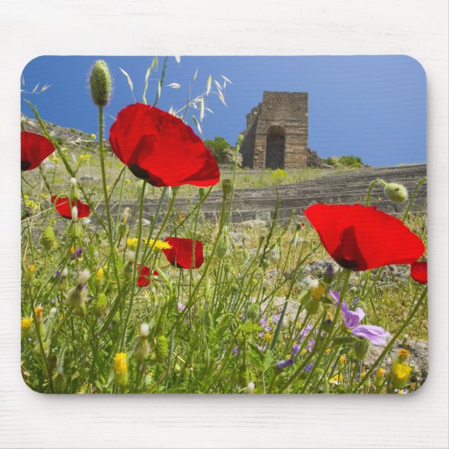 Antique theatre in Acropolis of Pergamon Mouse Pad (Front)