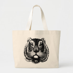 Antique Tiger Cat on Tote Bag