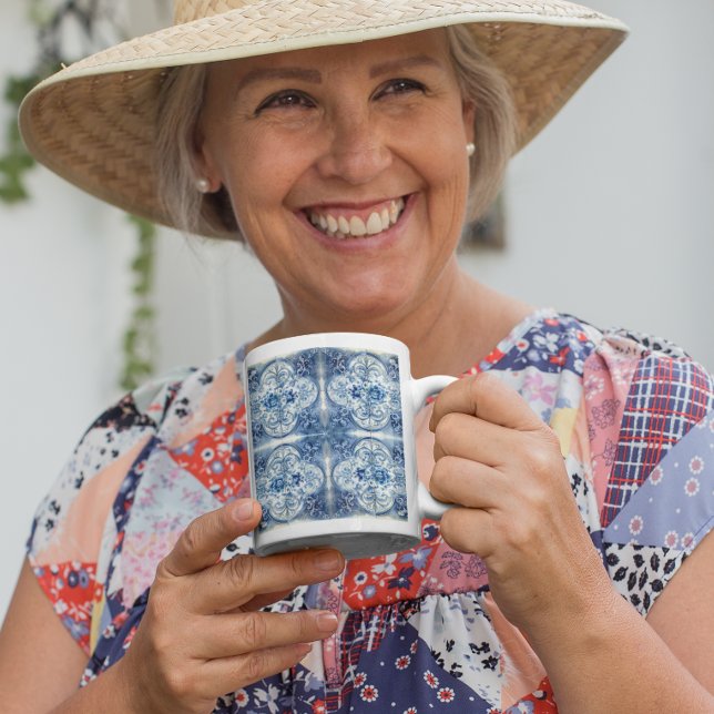 Antique Tile in Delft Blue Mug (Creator Uploaded)