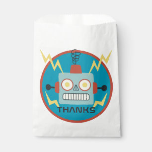 Antique Toy Robot Birthday Favour Bag