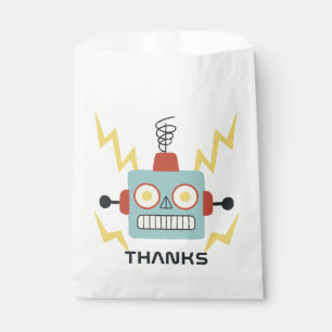 Antique Toy Robot Birthday Favour Bag