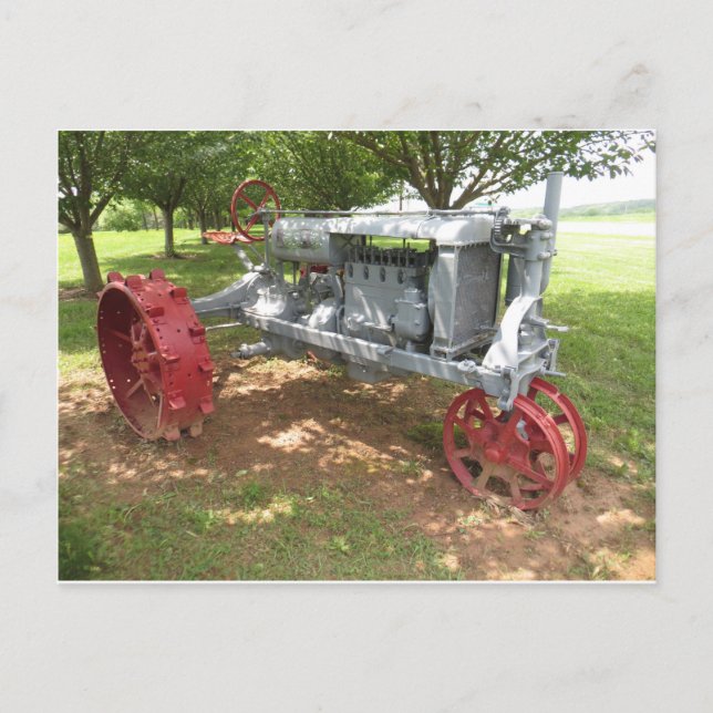 Antique Tractor Postcard (Front)