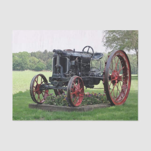 Antique Tractor Tissue Paper (Front)