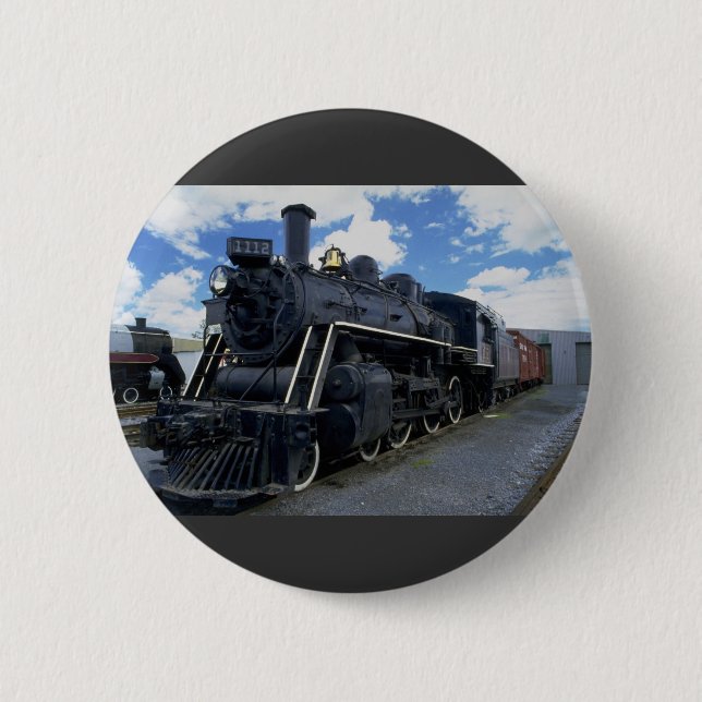 Antique Train 6 Cm Round Badge (Front)