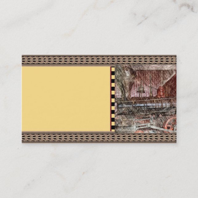 Antique Train Business Card (Front)