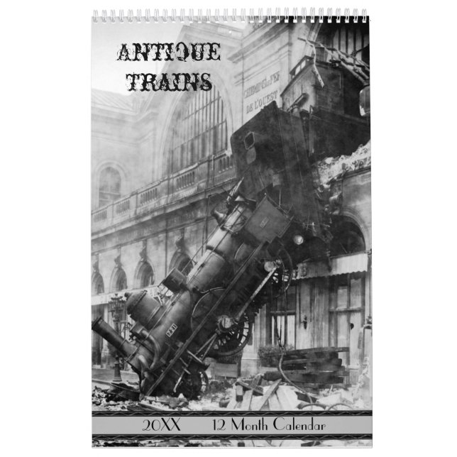 Antique Trains 2021 Calendar (Cover)