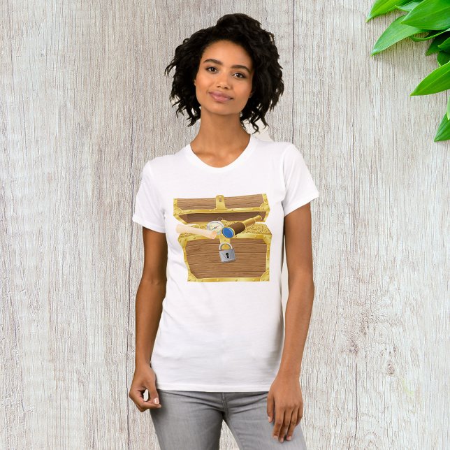 Antique Treasure Chest Womens T-Shirt (Creator Uploaded)