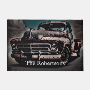 Antique Truck - A Timeless Classic Doormat