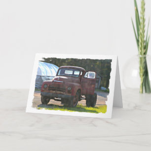Antique Truck Father's Day Card (Large Print)