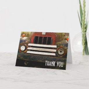 Antique Truck Grill Thank You Card