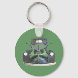 Antique Truck Key Ring / Key Chain