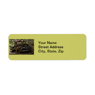 Antique Truck Return Address Label