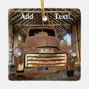 Antique truck Vintage Truck Farm Truck Ceramic Ornament