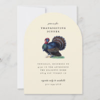 Antique Turkey Illustration Thanksgiving Dinner