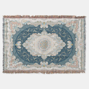 Antique Turkish Persian Carpet Rug Throw Blanket