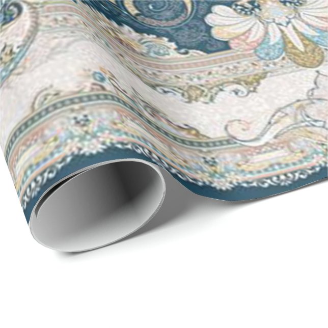 Antique Turkish Persian Carpet Rug Wrapping Paper (Roll Corner)